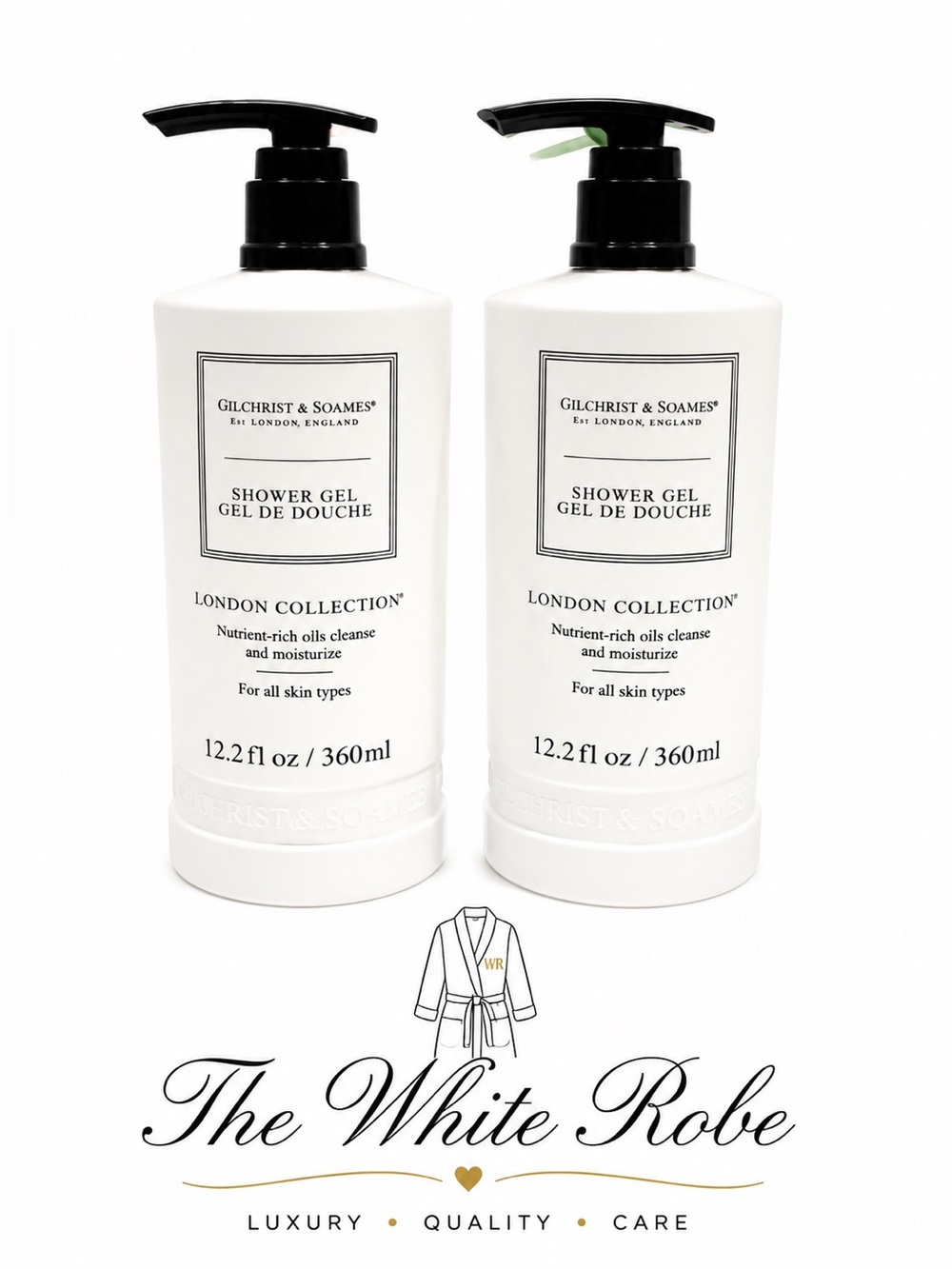 (2 PACK) SHOWER GEL GILCHRIST & SOAMES LONDON COLLECTION - 12.2 fl.oz